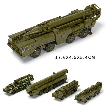 1/72 1:72 Rusijos Armijos S-300 9K72 RT-2PM BM-30 Raketų Paleidimo Šarvuotų Transporto priemonių Surinkimo Įspūdį Sunkvežimio Bako Modelis Kariniai Žaislai