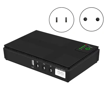 1 Nustatyti 5V 9V 12V Nepertraukiamo Elektros Tiekimo Mini UPS, USB 10400Mah Baterija Atsargine, Skirtas Wifi Router CCTV (JAV Plug)