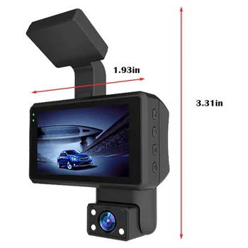 1080P HD Automobilio Brūkšnys Fotoaparato Automobilių DVR Vairavimo Diktofonas, 3,0 Colių IPS Ekranas, vaizdo Kameros prietaisų Skydelio, Parkavimo Stebėti, Loop Įrašymo