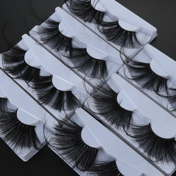 1Pair 70mm Blakstienas Netikrų Blakstienų 100% 3D Mink Plaukų Super Ilgas Blakstienas Pratęsimo Criss-cross Moters Mados Akių Makiažo Priemonės