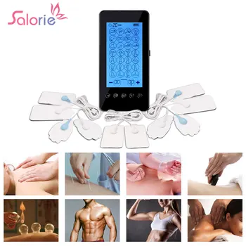 28 Rūšių Skaitmeninių Elektros Impulsų Dešimtis Mašina Body Massager LCD Touch Screen Dual Išėjimo Masažas EMS Terapijos Stimuliavimo Prietaisai.