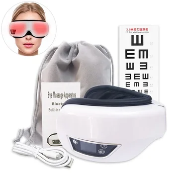 6D Smart Eye Massager Su Šilumos oro Pagalvė Vibracijos Akių Priežiūros Suspausti 
