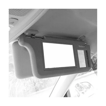 7Inch Pilkos spalvos Automobilis Paliko Saulės Skydeliu, Galinio vaizdo Veidrodėlio Ekranas LCD Ekranas 2 Kanalų Vaizdo