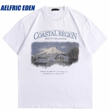 Aelfric Mount Eden Laišką Atspausdinta Marškinėliai 2023 Vyrų T-Shirt Hip-Hop Streetwear Harajuku Medvilnės Atsitiktinis Trumpomis Rankovėmis Viršūnes Tees