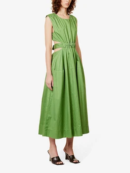 Aje* Moterų Suknelė Vasaros 2023 Rankovių vientisos Spalvos Australų Prekės ženklo mados Medvilnės Prabanga Aukščiausios Kokybės kilimo ir tūpimo Tako Dizaineris