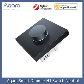Aqara Smart Dimeris H1 Jungiklis nulinės linijos Pažangi Belaidžio ryšio sąsaja Zigbee 3.0 Neutralus Dirbti HomeKit & Aqara Namų ZNXNKG01LM