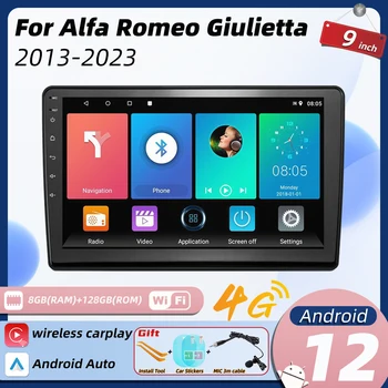 Automobilio Radijo Alfa Romeo Giulietta 940 2013-2023 2 Din Multimedia, GPS Carplay 