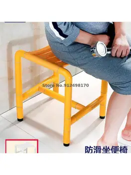 Be kliūčių maudymosi kėdžių sėdynės vonios kambarys vyresnio amžiaus neįgaliems nerūdijančio plieno neslidus išmatose maudymosi išmatose
