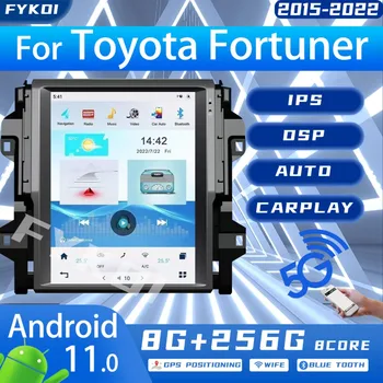 FYKOI Qualcomm Tesla Stiliaus Automobilio Radijo Toyota Fortuner 2015-2022 Automobilių Multimedijos Carplay Android 11 Auto 4G DSP WIFI