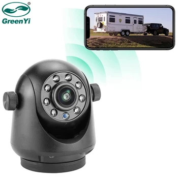 GreenYi 5G WiFi Magnetinio Kablys Belaidžio Galinio vaizdo Kamera, Naktinio Matymo Įkrovimo Priekabos RV Sunkvežimis 