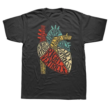 Juokinga Širdies Anatomija Mokslo Biologijos Biologas T Marškinėliai, Gimtadienio Dovanos Vasaros Stiliaus T-shirt Grafikos Medvilnės Streetwear Trumpas Rankovės