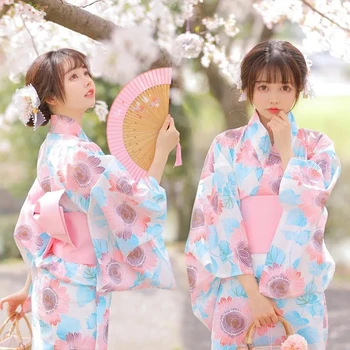 Kimono Moterų Oficialus Japonų Drabužių Derliaus Tradtional Suknelės Skraiste Yukata Cosplay Kostiumų Scenoje Rodyti Photoshooting Geiša