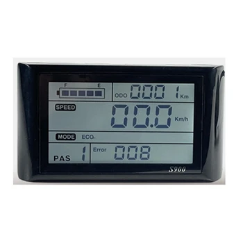 LCD S900 LCD Matuoklis, Multi-informacinis Ekranas, Dviračių Ličio Konversijos Priedai 36V48V Vandeniui Plug