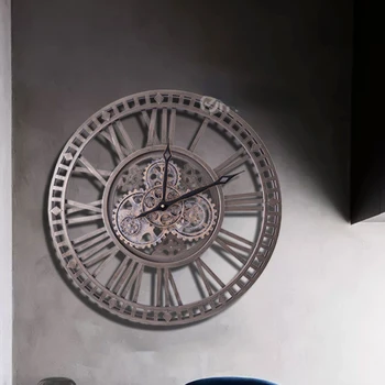 Mechaninė Retro Stiliaus Pavarų Sieninis Laikrodis Europos Metalo Meno Silent Sieninis Laikrodis Kambarį Apdaila Kūrybos Rodykle Mechaninė Retro Stiliaus Pavarų Sieninis Laikrodis Europos Metalo Meno Silent Sieninis Laikrodis Kambarį Apdaila Kūrybos Rodykle 5