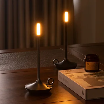 Miegamasis Stalo Lempa LED USB Įkrovimo Stalo Lempos Jutiklinį Jungiklį Naktiniai Dekoratyvinės Lempos Baras Atmosfera Lauko Kempingas Stalo Lempa