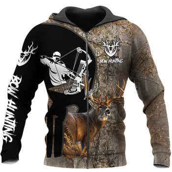 miško, medžioklės elnias 3D Atspausdintas Vyrų Hoodies Retro Harajuku Mados Gobtuvu Palaidinukė Rudenį Bliuzono Atsitiktinis streetwear hoodie