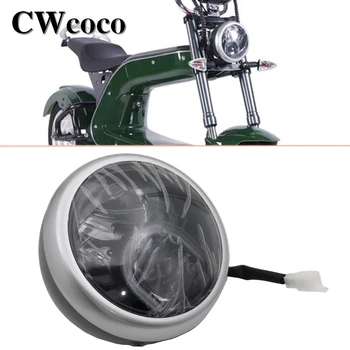 Naujas Citycoco 60V Galvos Šviesos diodų (LED) Lempos Granulių Su Stiklo Lęšis Citycoco Elektrinis Motoroleris, E-Dviratis, Motociklas, Žibintai