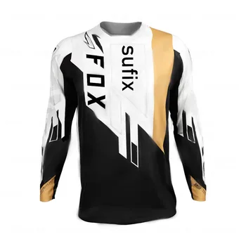 Naujas Off Road Kalnų Dviračių Sufix Fox Vyrų Kalnų Jersey Motokroso MTB Marškinėliai DH Motociklo Jersey Sportwear