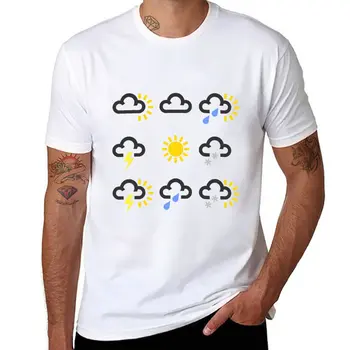Naujas Orų prognozė simboliai, dizaino T-Shirt gyvūnų spausdinti marškinėliai berniukams vyrų t shirts