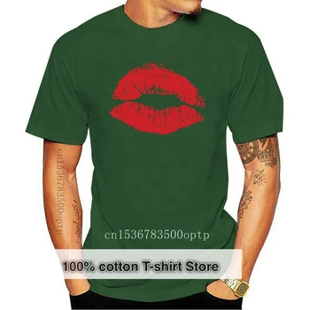 Naujas, Plius Dydis S-5XL Moterys T-Shirt Seksualus Lūpų Atspausdinta Marškinėliai 100%Medvilnė, Moterų Marškinėlius, O Kaklas Trumpas Rankovės Tees Vasaros Mujer Viršūnės