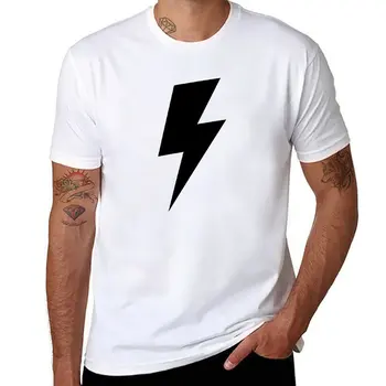 Naujus Lightning Bolt T-Shirt mielas viršūnes juokinga t shirts anime drabužius black t marškiniai vyrai drabužiai