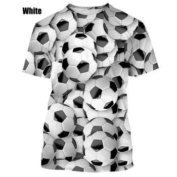 Naujų Kūrybinių Futbolo Modelio 3D Spausdinimo marškinėliai Mados Unisex Super Cool Harajuku Stilius Atsitiktinis Apvalios Kaklo trumpomis Rankovėmis T-shirt