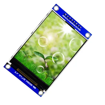 Nemokamas Pristatymas! Gamyklos 2,4 colių LCD modulis ne touch pilnas visų spalvų 2.54 mm tarpai vienoje eilėje 4 pin laidus SPI sąsaja Suvirinimo