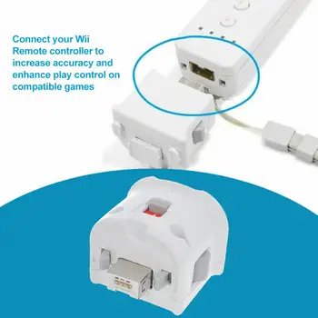 Nešiojamų Baltas Belaidis Wiimote Valdytojas Tikslumo Padidinti Wii Gamepad Kreiptuką Wii Konsolės, Nuotolinio Mini