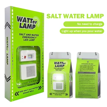 Nešiojamų Druska Vandens Žibinto Lempa, LED Avarinis Naktį, Šviesos, Lauko Kempingas Naktį Žvejybos Lempos Energijos Taupymo Lempos Negendamumo