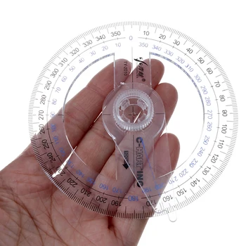 Nešiojamų Skersmuo 10cm, Plastikiniai 360 Laipsnių Žymiklį Matlankis Valdovas