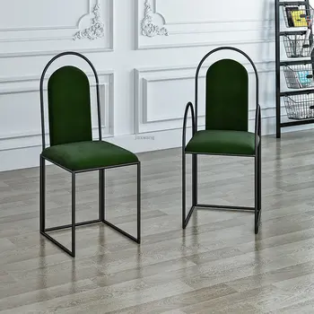 Nordic Light Prabangus restoranas, Valgomasis Kėdės Namuose, Modernus Minimalistinio Atlošas Kėdė Dizaineris Virtuvės Baldai, Valgomojo Kėdės