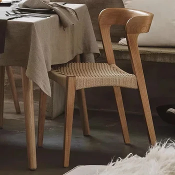 Rotango Minimalistinio Valgomojo Kėdės Restoranas Kambarį Modernus Baras, Valgomasis Kėdė Padažu Vieną Muebles Namų Baldai A1