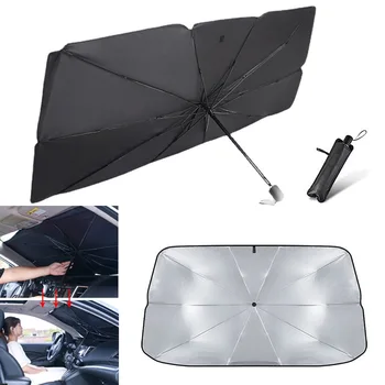 Sulankstomas automobilio priekinio stiklo skėtį nuo saulės, skėtis tipo automobilių skėtį nuo saulės langą vasaros skėtį nuo saulės šiluminės izoliacijos medžiaga priedai