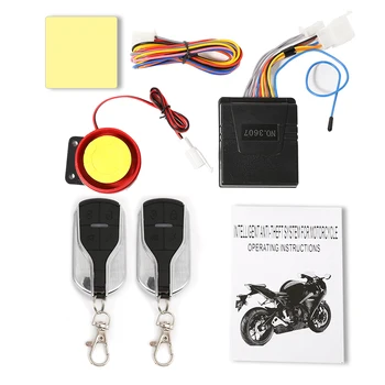 Universalus 12V Motociklų Signalizacijos Sistema Apsaugos nuo vagystės Signalizacijos Sistema Nuotolinis Valdymas Garsiakalbis