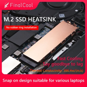 Vario M. 2 Heatsink 386.4 w/m.k) Kietojo Hard Disk Heatsink su Šilumos Silikono Padas M. 2 NVMe 2280 SSD