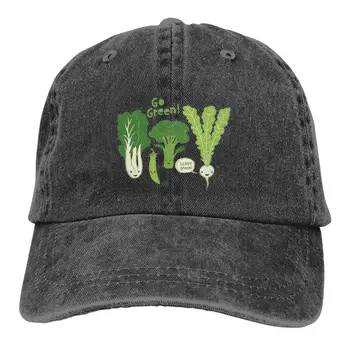 Vasaros Bžūp Saulės Skydelis Go Green Hip-Hop Kepurės Daržovių Serijos Kiti Kaubojaus Skrybėlę Kepurės Su Snapeliu