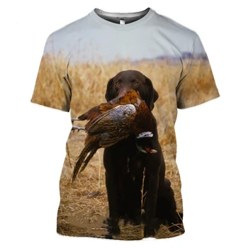 Vasarą naujos mados vyriški T-shirt 3D atspausdintas medžioklės nendrių kamufliažas T-shirt street laisvalaikio aprangą gatvės trumpas rankovės negabaritinius