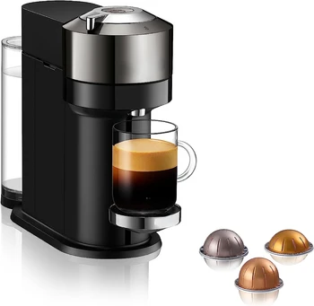 Vertuo Šalia Kavos ir Espresso Mašinos ,1.1 litro, Tamsiai Chrome