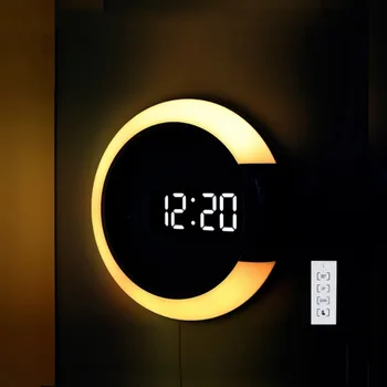 Šiuolaikinės Mados Sienos Kabo Laikrodis Apvalios Baterijomis, Rankas Šviesos Laikrodžiai Kambarį Silent Didelis Reloj De Sumalti Namų Dekoro